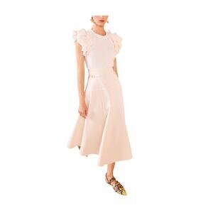 Ulla Johnson 'Leia' Ivory Cotton Top Size S